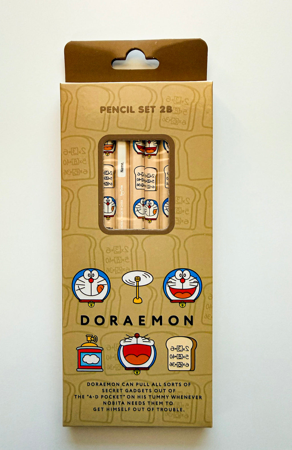 Doraemon 2B Pencil Set (5-Pack, Assorted Designs)