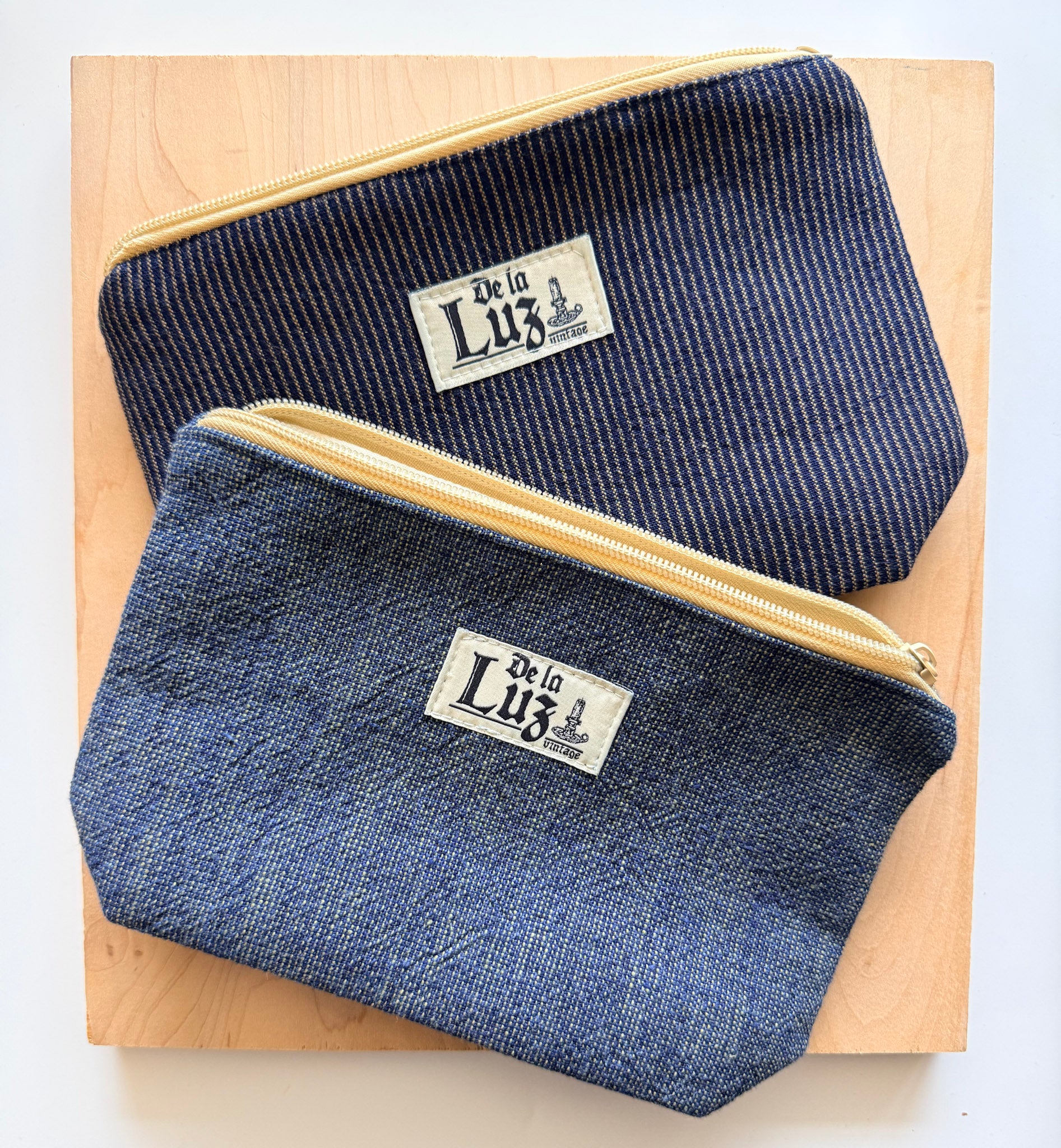 De La Luz Vintage Indigo Pencil Cases & Bags