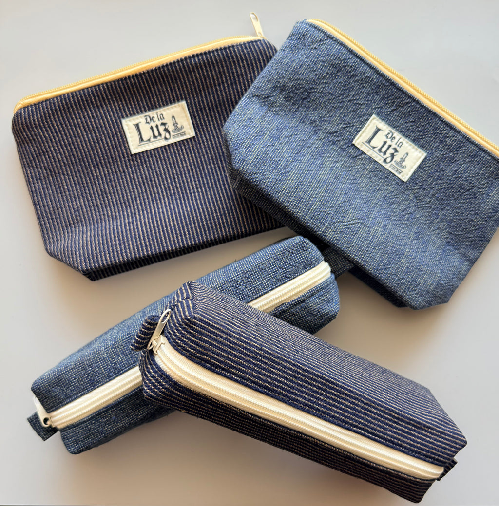 De La Luz Vintage Indigo Pencil Cases & Bags