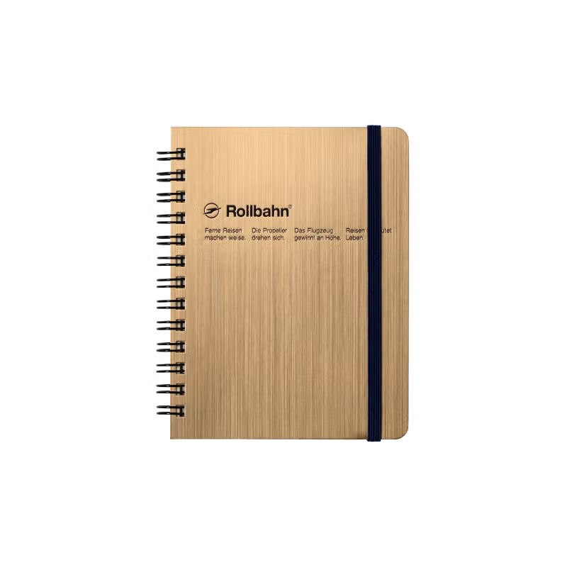 Rollbahn Pocket Notebook, Metallic Medium