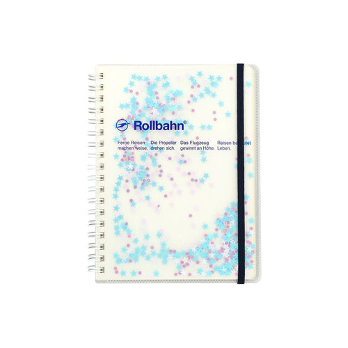 Delfonics Rollbahn Spiral Glitter Notebook Large – 5" x 7" Grid Paper - Art Haus and Co