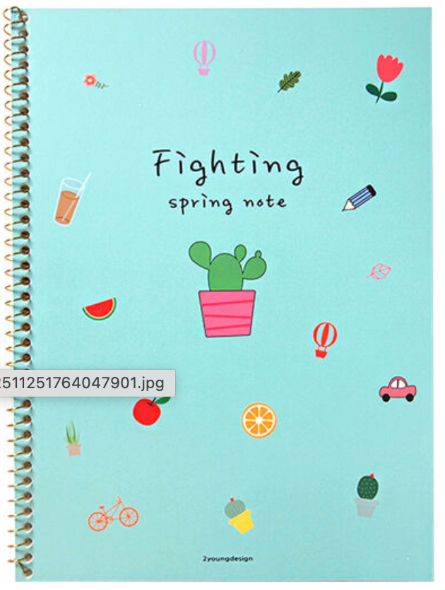 2young Fighting Spring Notebook