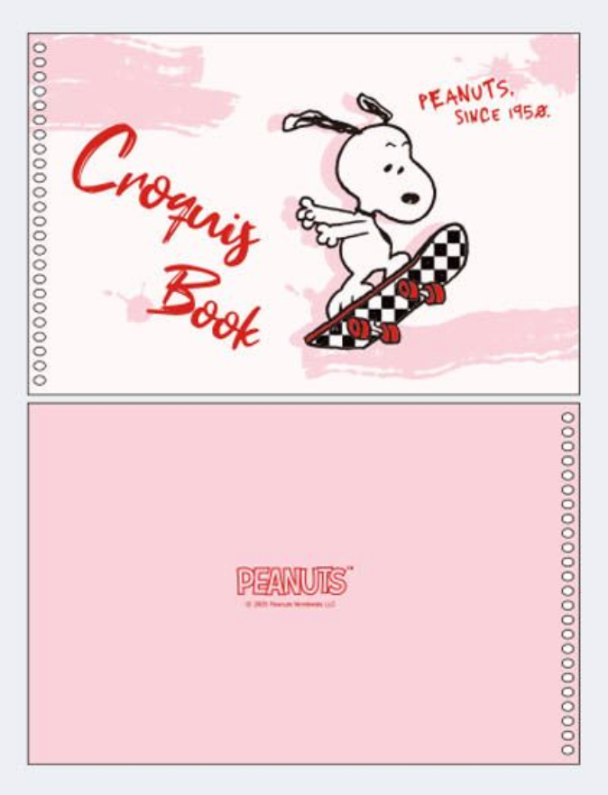 Peanuts "Croquis" Spiral Sketchbook – Official Snoopy Stationery