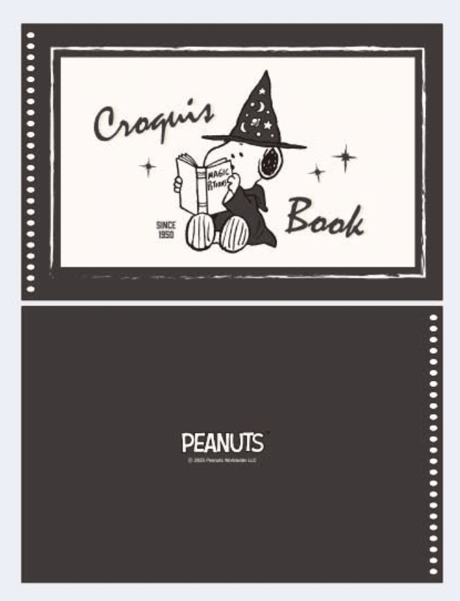 Peanuts "Croquis" Spiral Sketchbook – Official Snoopy Stationery - Art Haus and Co