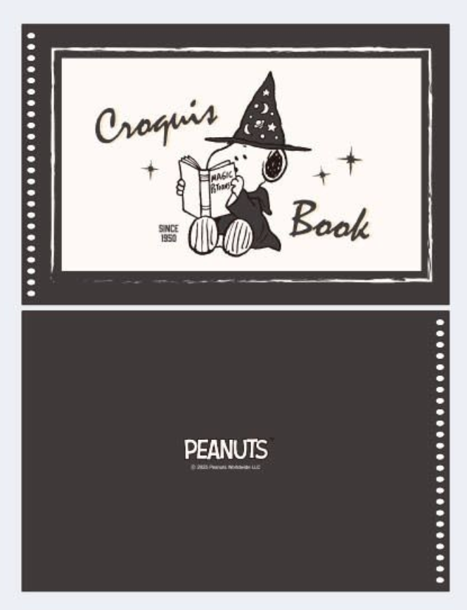 Peanuts "Croquis" Spiral Sketchbook – Official Snoopy Stationery