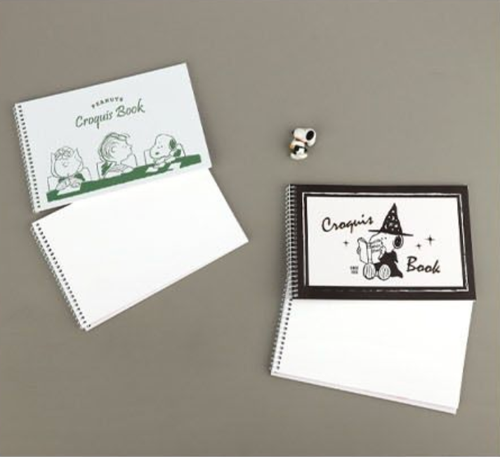 Peanuts "Croquis" Spiral Sketchbook – Official Snoopy Stationery