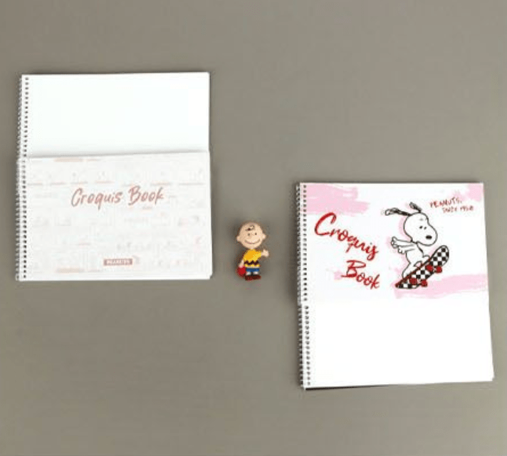 Peanuts "Croquis" Spiral Sketchbook – Official Snoopy Stationery - Art Haus and Co