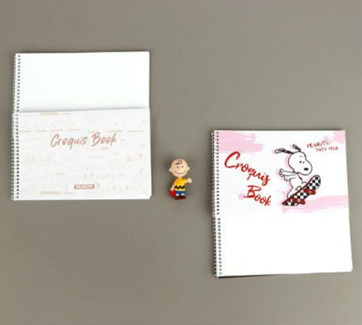 Peanuts "Croquis" Spiral Sketchbook – Official Snoopy Stationery