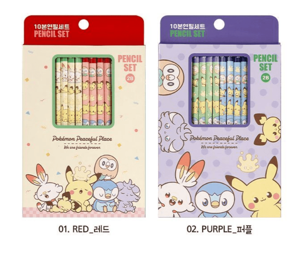 POKEMON Pencil 10pcs Set - Art Haus and Co