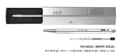 Monami 153 GOLD - Premium Metal Edition Ballpoint Pen (0.7mm) - Art Haus and Co