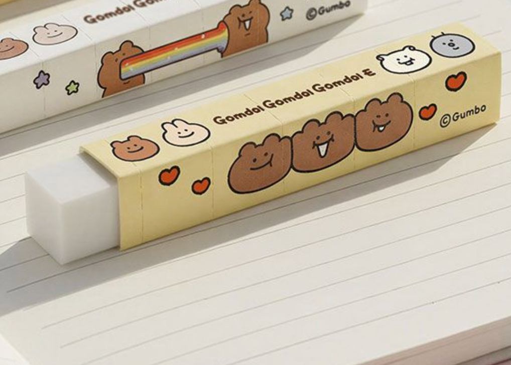 Teddy Bear Slim Eraser