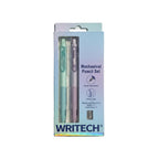 Two WRITECTech mechanical pencil sets in retail packaging, displayed side-by-side against a plain light background.