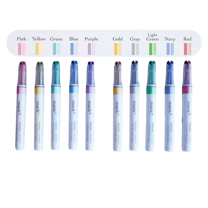 KOKUYO Mark+ Dual-Tone Highlighter