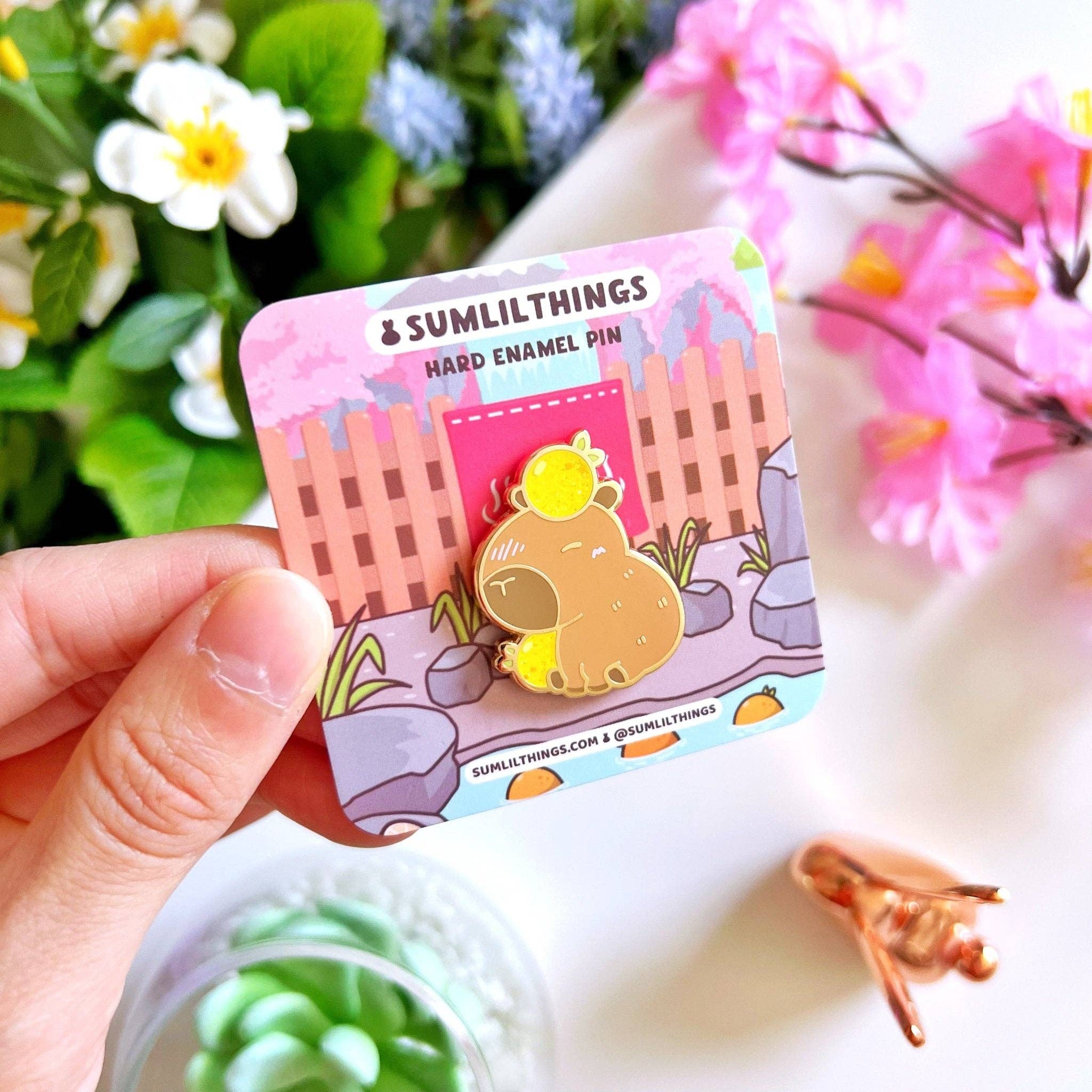 Enamel Pin - Baby Capybara - Art Haus and Co
