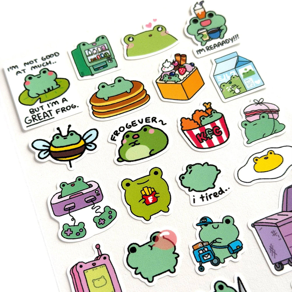 A Frog Day Planner Sticker Sheet