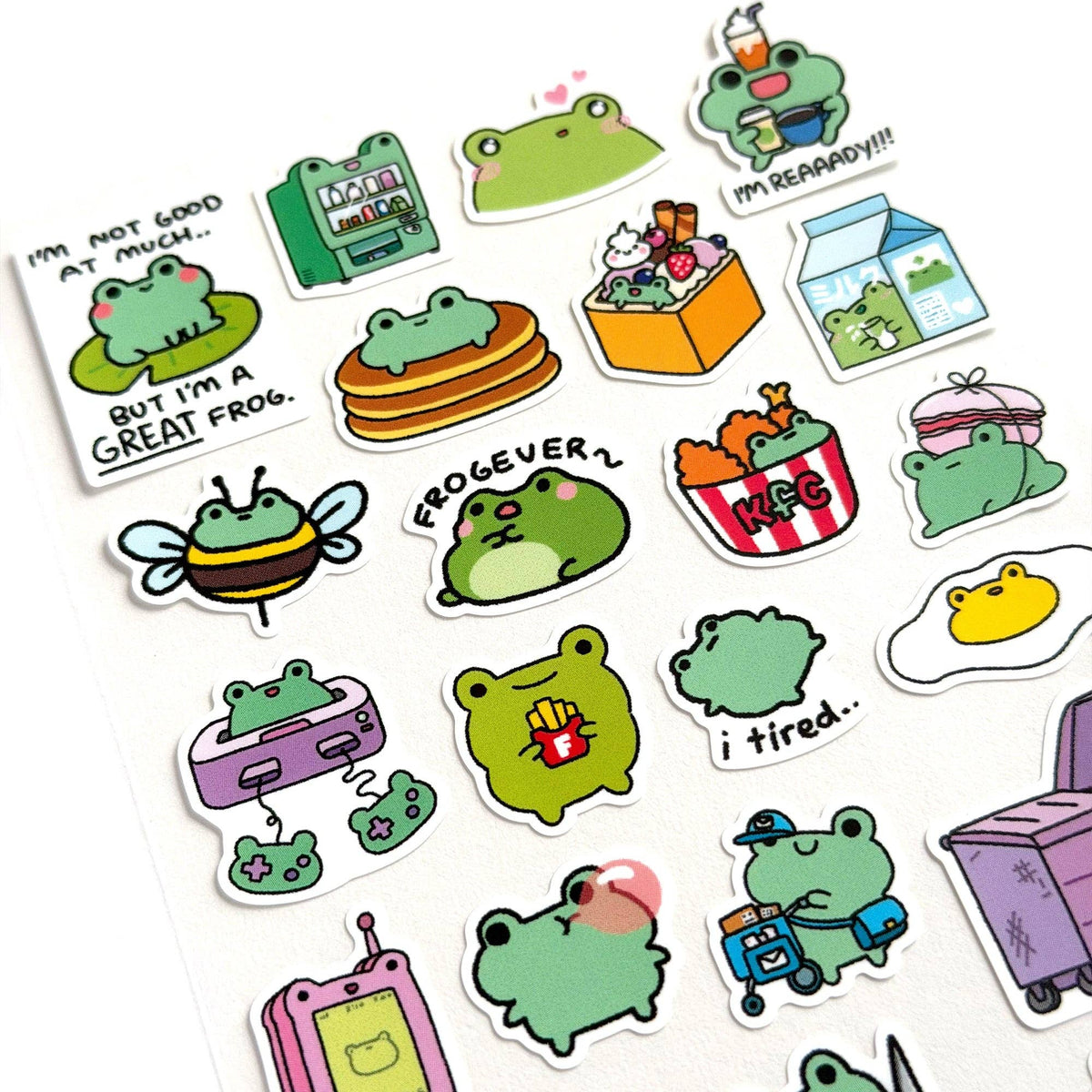 A Frog Day Planner Sticker Sheet