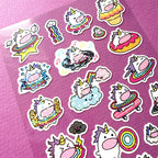A Unicorn Day Glitter Planner Sticker Sheet