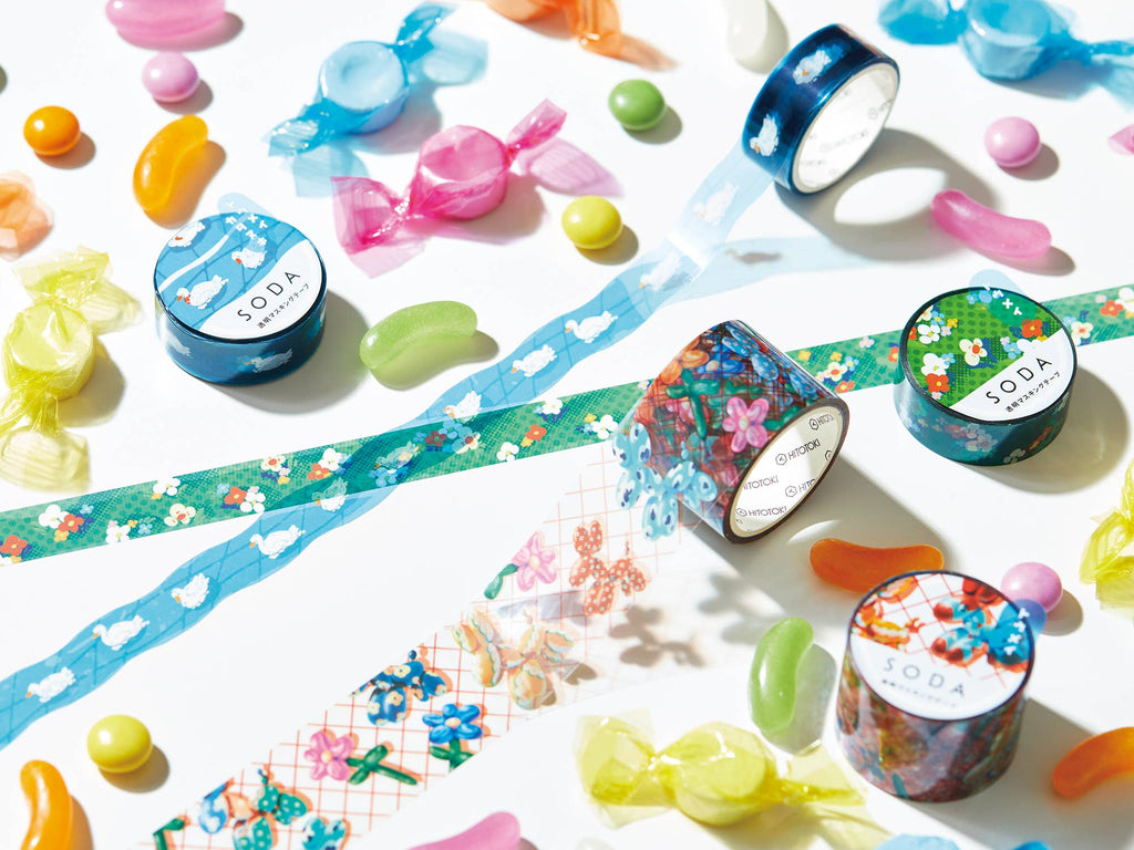 SODA transparent Masking Tape THIN 0.4" wide - Art Haus and Co