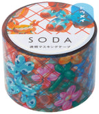 SODA transparent Masking Tape 1.2" WIDE - Art Haus and Co
