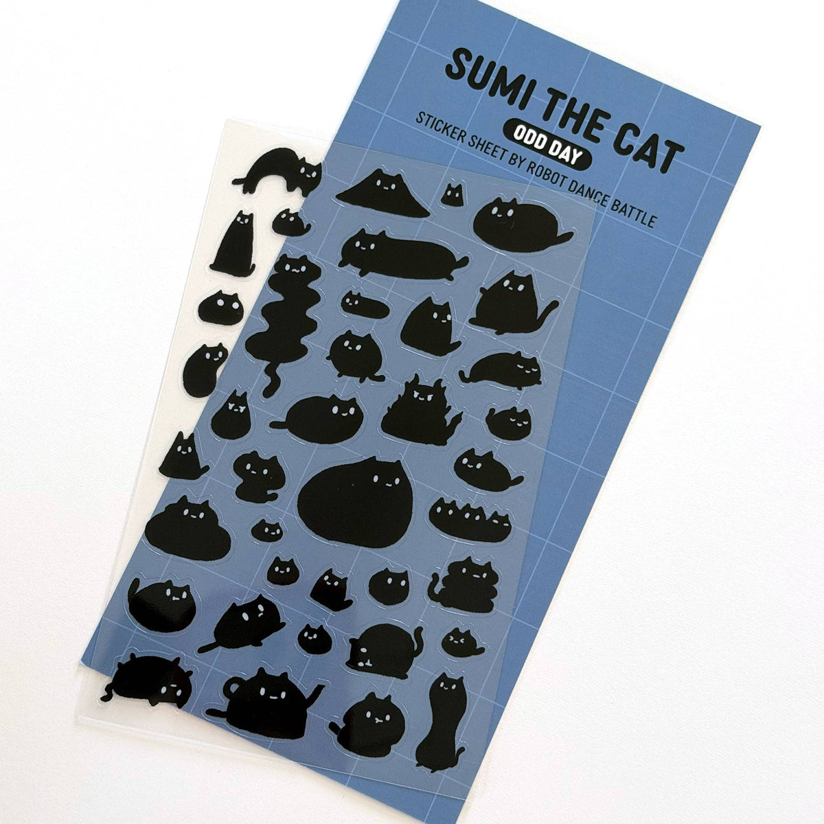 Sumi The Black Cat Odd Day Planner Sticker Sheet
