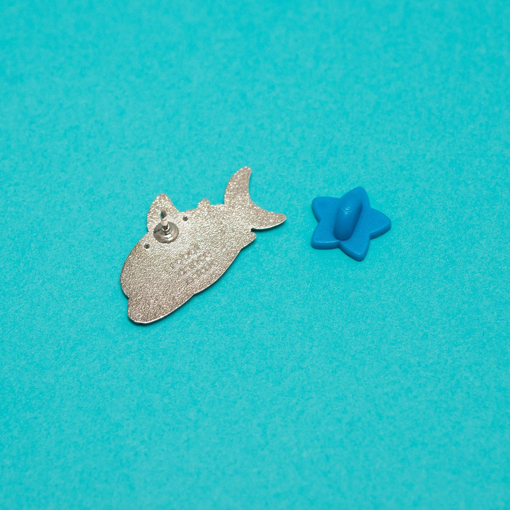 Shark Friends! – Pancake Shark Enamel Pin - Art Haus and Co