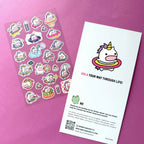 A Unicorn Day Glitter Planner Sticker Sheet