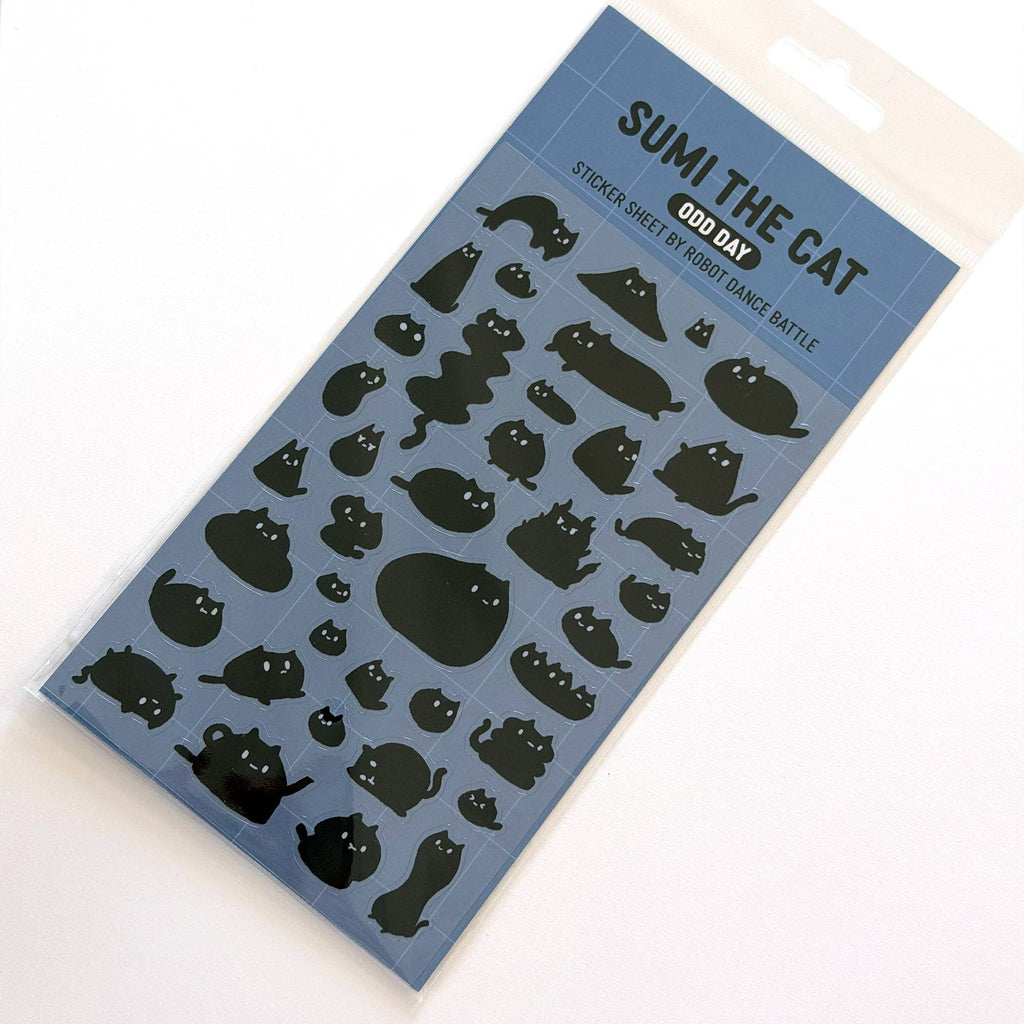 Sumi The Black Cat Odd Day Planner Sticker Sheet
