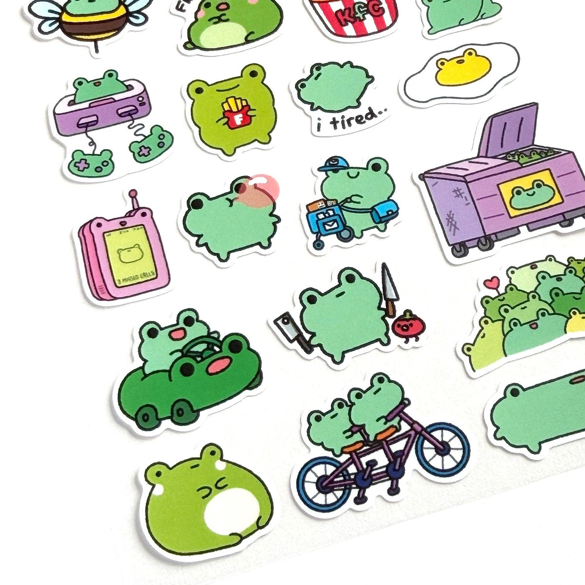 A Frog Day Planner Sticker Sheet