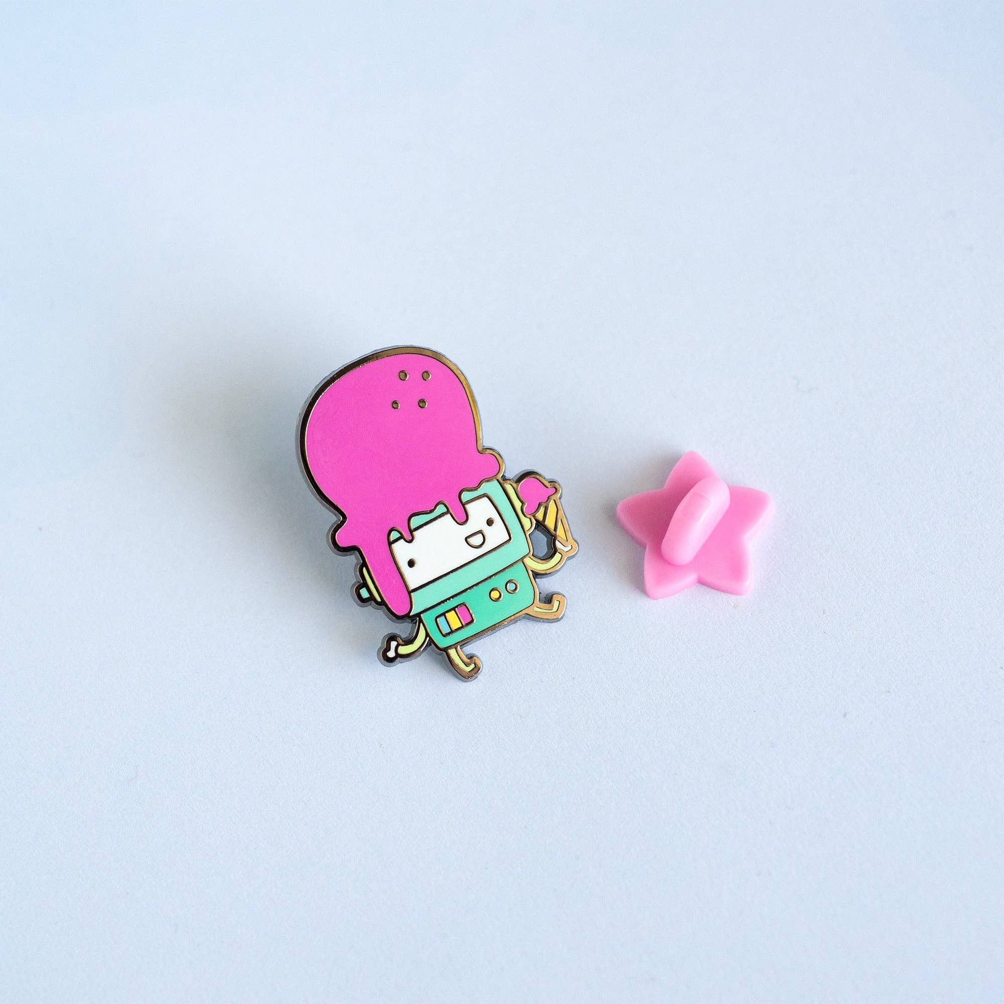 Ice Cream Robot Enamel Pin - Art Haus and Co