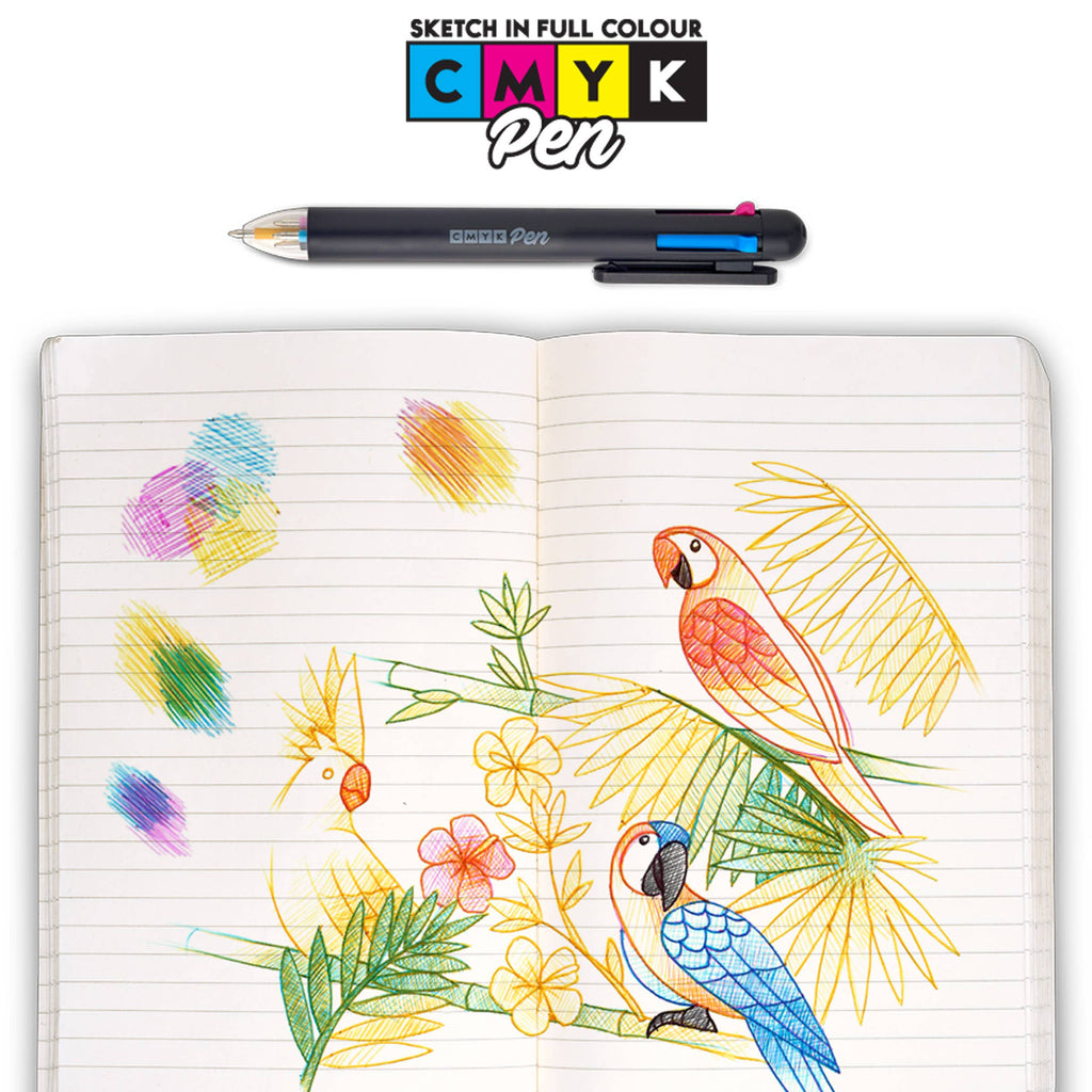 CMYK Pen - Sketch in full colour