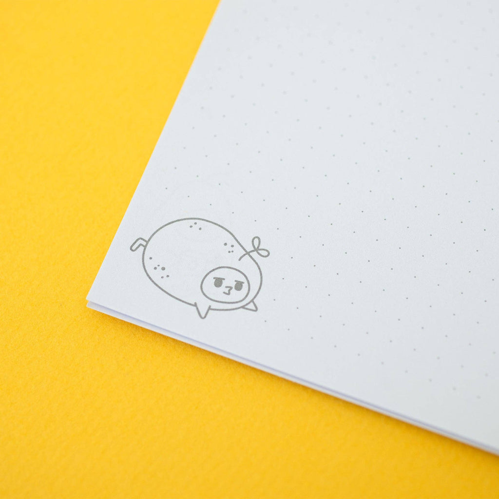 Grumpy Chicken Potato Mode Dotted A5 Notebook