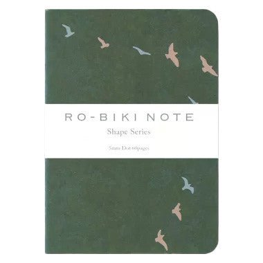 Yamamoto Paper Ro - biki Notebook - Flying Birds (Dot Grid) - Art Haus and Co